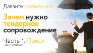 Тендерное сопровождение. Поиск
