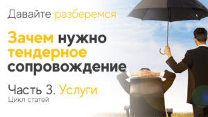 Тендерное сопровождение. Услуги