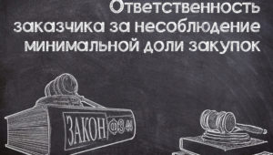Штраф за несоблюдение минимальной доли закупок (№44-ФЗ)