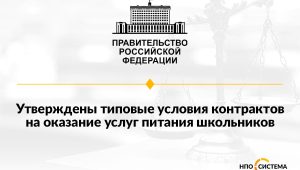 Типовые условия контрактов на школьное питание