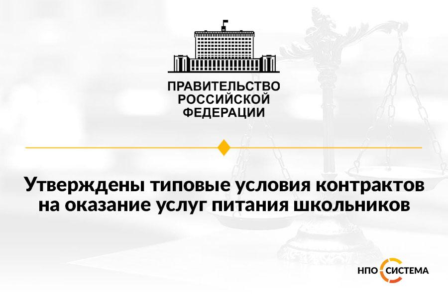 Типовые условия контрактов на школьное питание